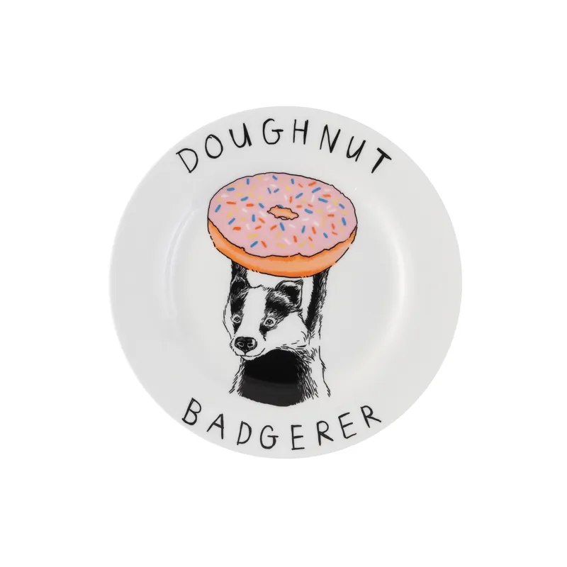 Jimbob Art Doughnut Badgerer Side Plate